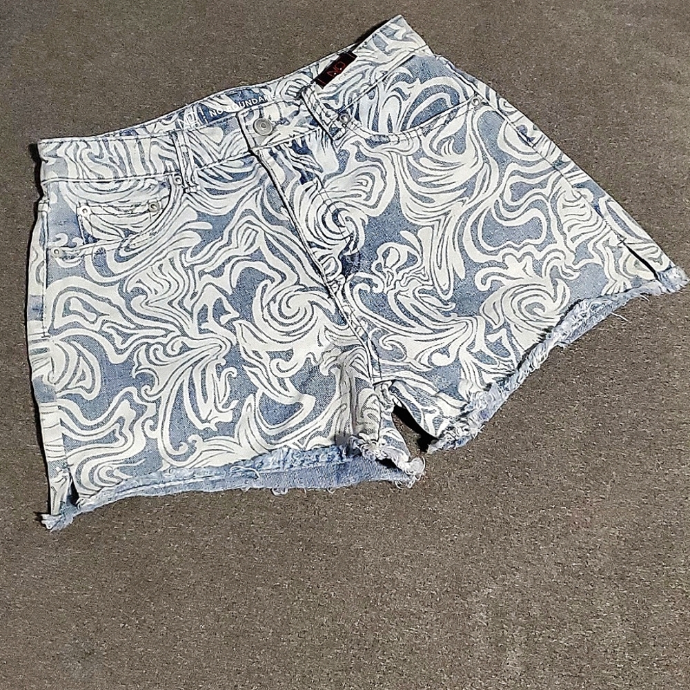 NOBO light blue and white shorts